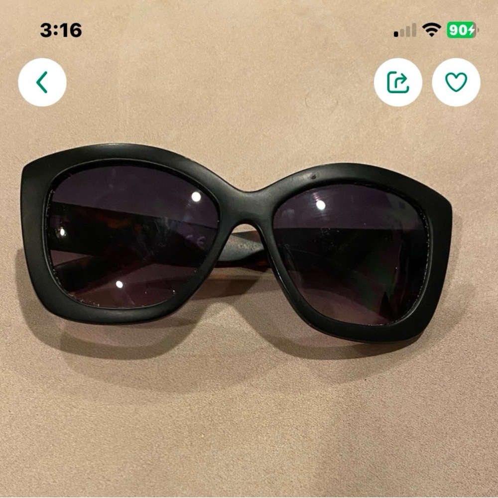 Tahari sunglasses black lenses.